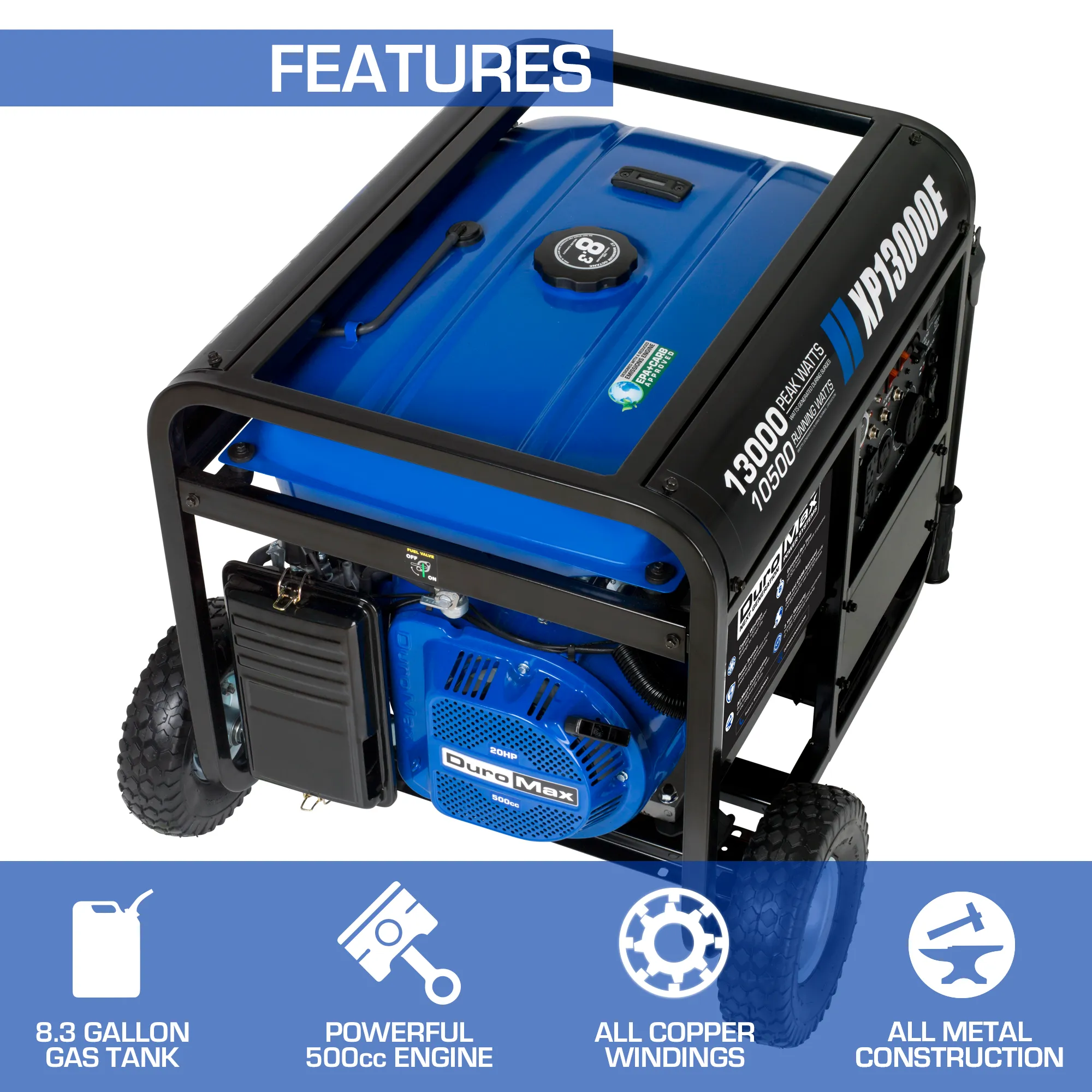 13,000 Watt Gasoline Portable Generator