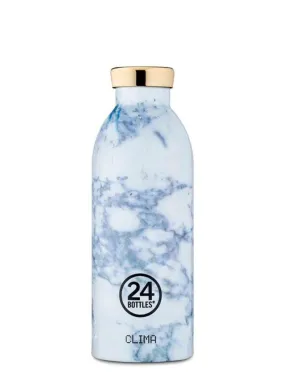 24Bottles Clima Bottle White Marble 500ml