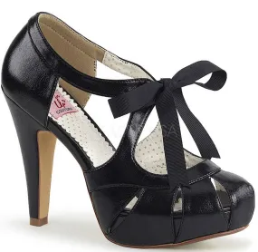 4 1/2" Heel Open Toe Pump with Pleated Knot (BETTIE-19 Final Sale)