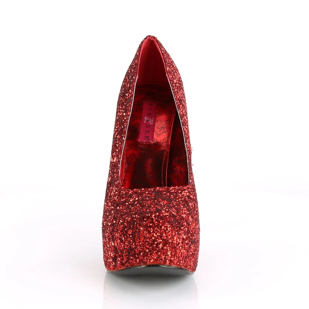 5 Inch Heel TEEZE-06GW Red (Wide Width)