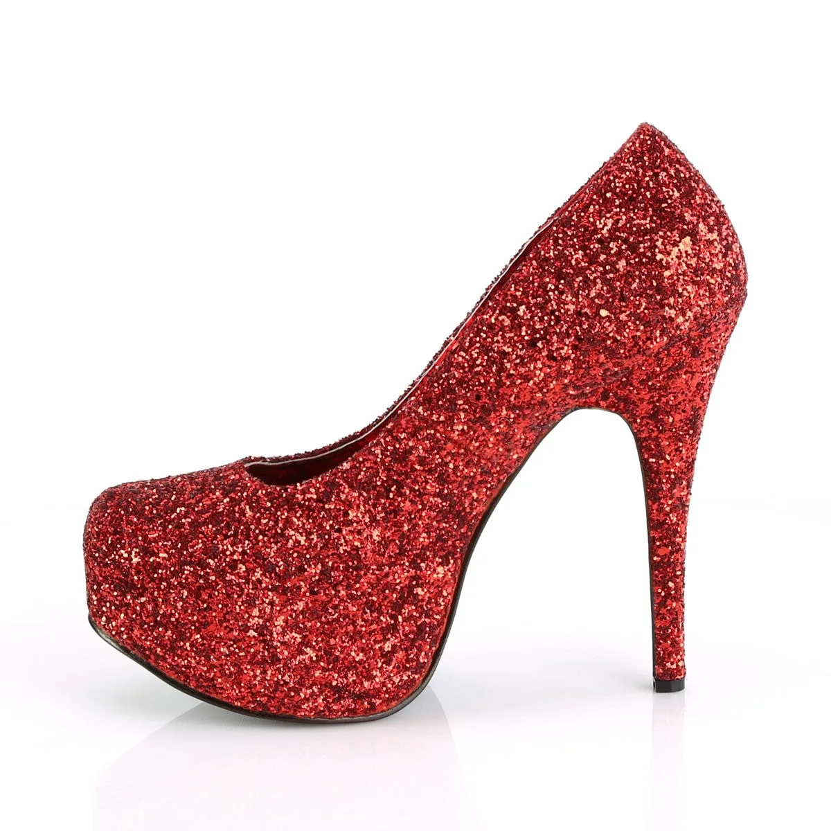 5 Inch Heel TEEZE-06GW Red (Wide Width)