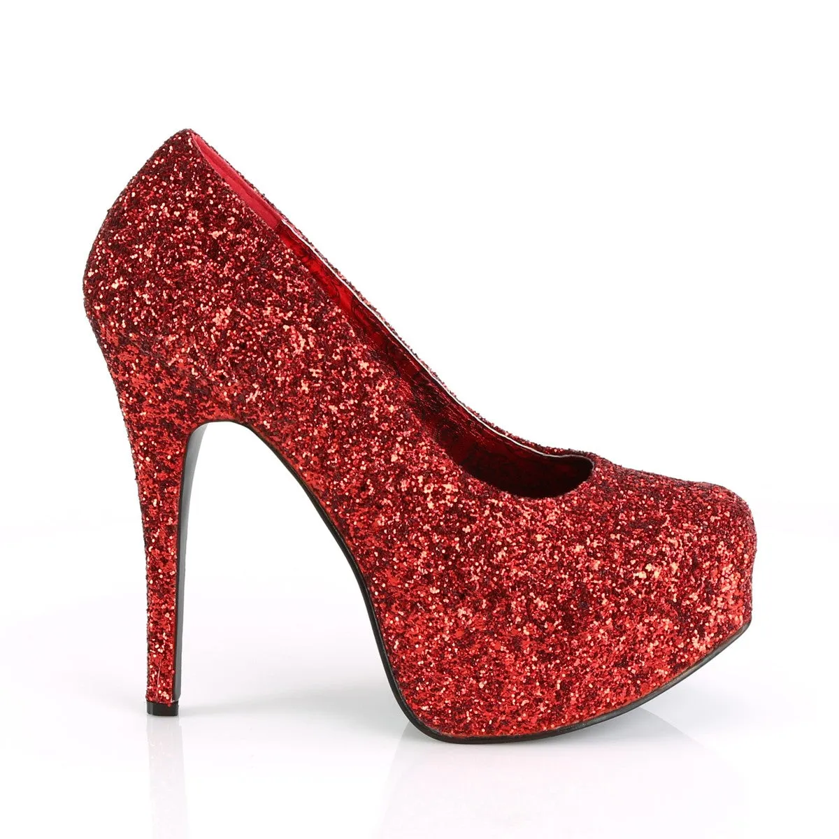 5 Inch Heel TEEZE-06GW Red (Wide Width)