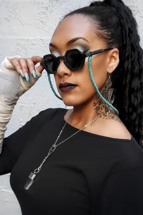 5D x Shade Braids Swoop Twisted Sunglass Strings - Blue