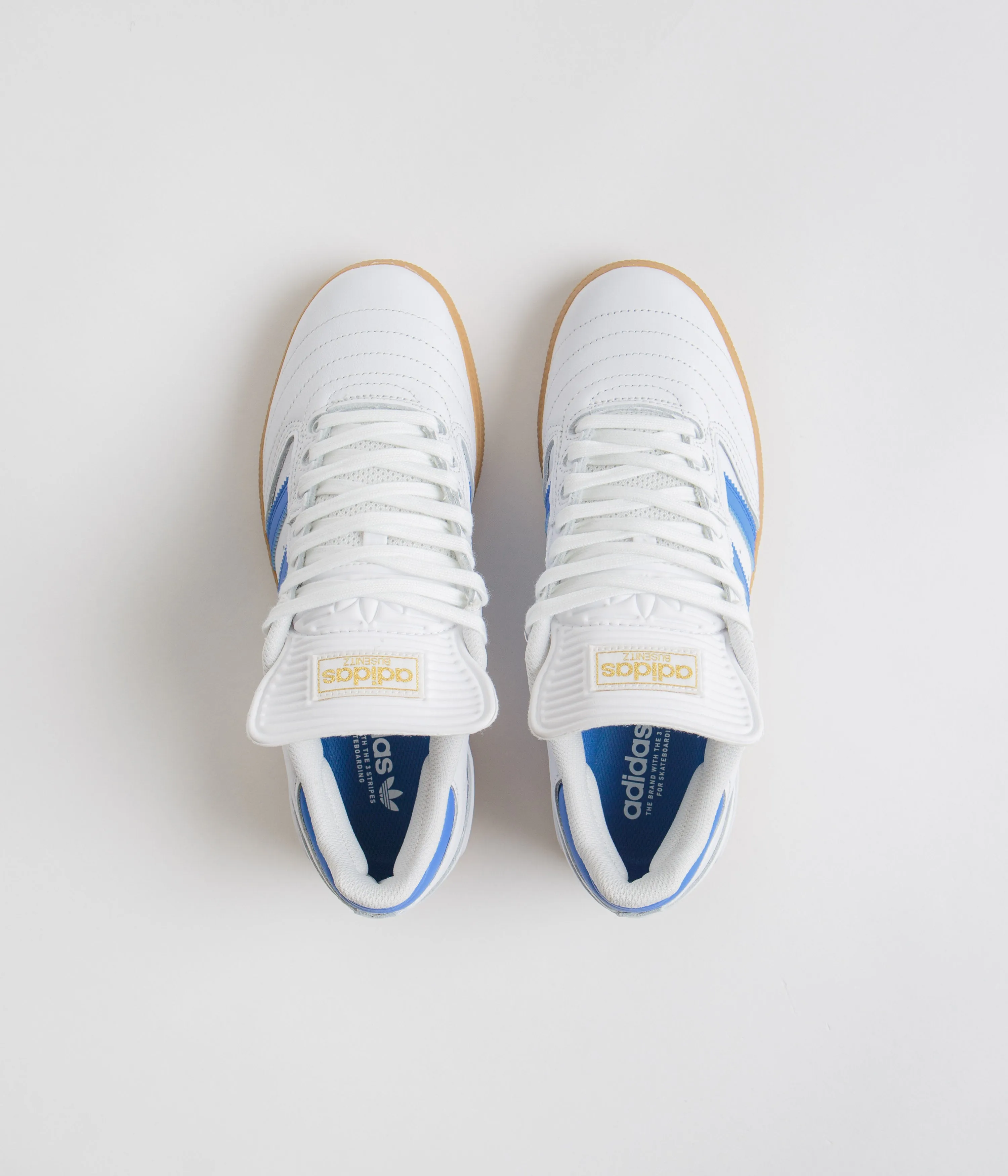 Adidas Busenitz Shoes - FTWR White / Bluebird / Gold Metallic