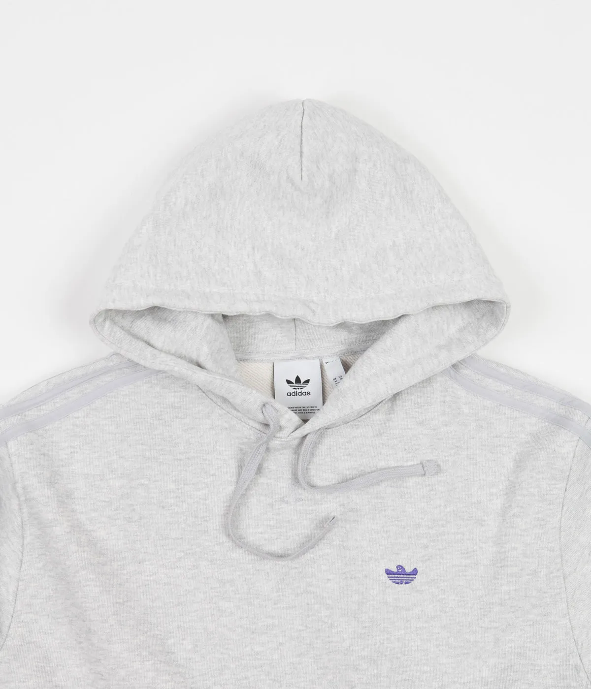 Adidas Shmoo Hoodie - Light Grey Heather / Purple