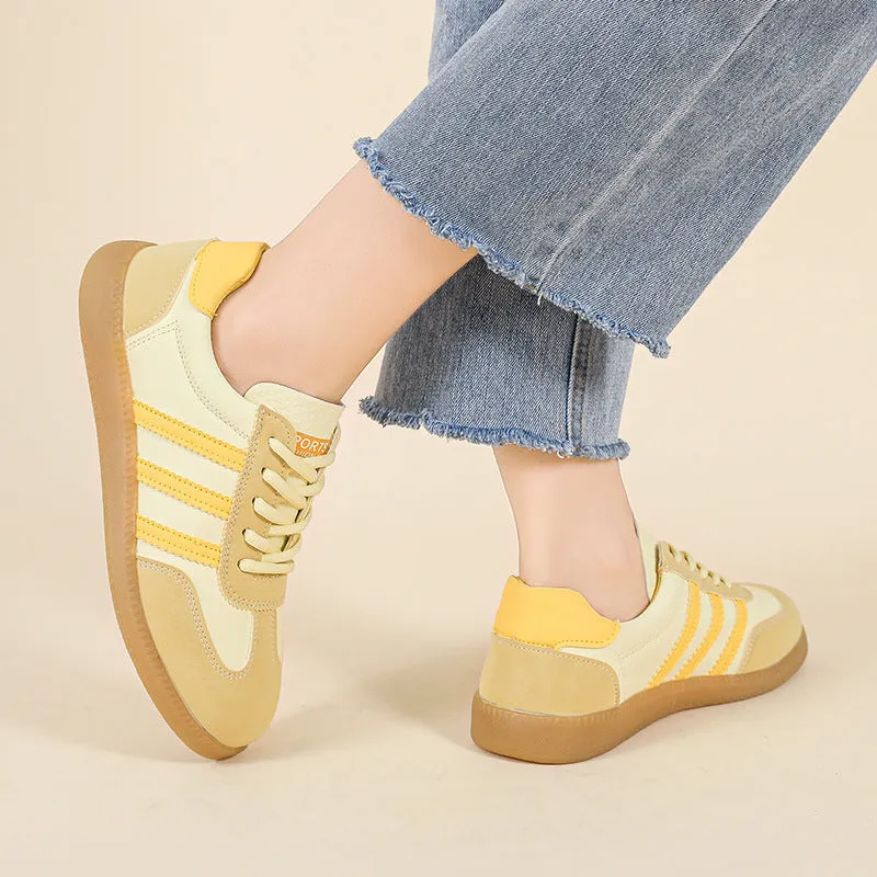 American Style Shoes 2024 New Versatile Flat Casual Retro Classic Lace Shoes