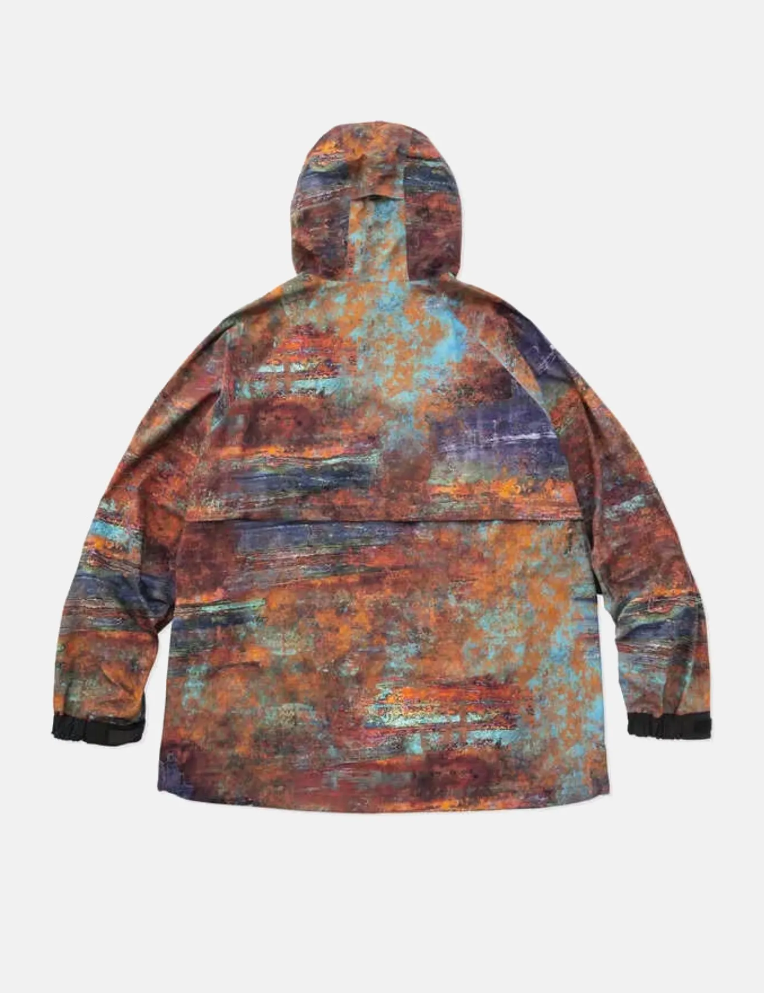 and Wander PERTEX Rain Jacket - Multi Orange/Blue