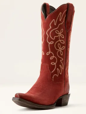 Ariat 10053791 Womens Jukebox Western Boot Cayenne Suede Red