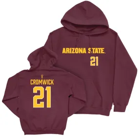 Arizona State Baseball Maroon Sideline Hoodie - Josiah Cromwick