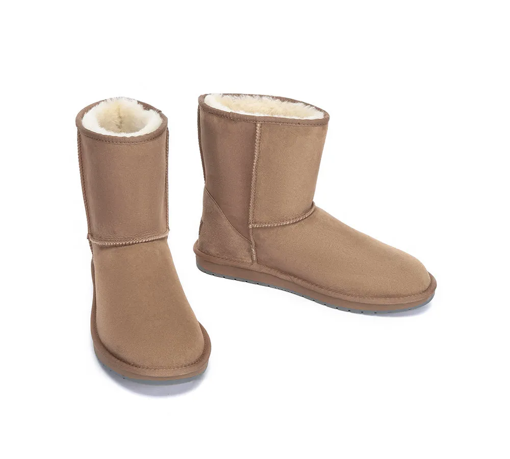 AUSTRALIAN SHEPHERD® UGG Boots Men Double Faced Sheepskin Wool Large Size Short Classic