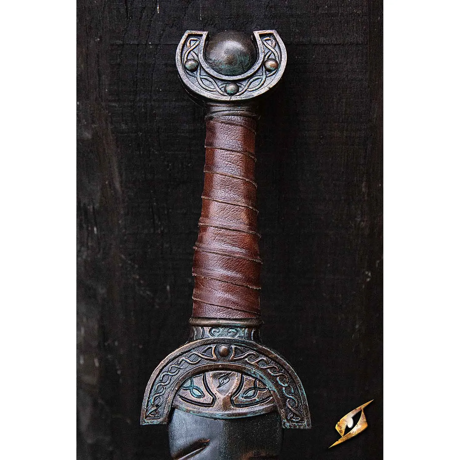 Battleworn Celtic Leaf Sword - 100 cm