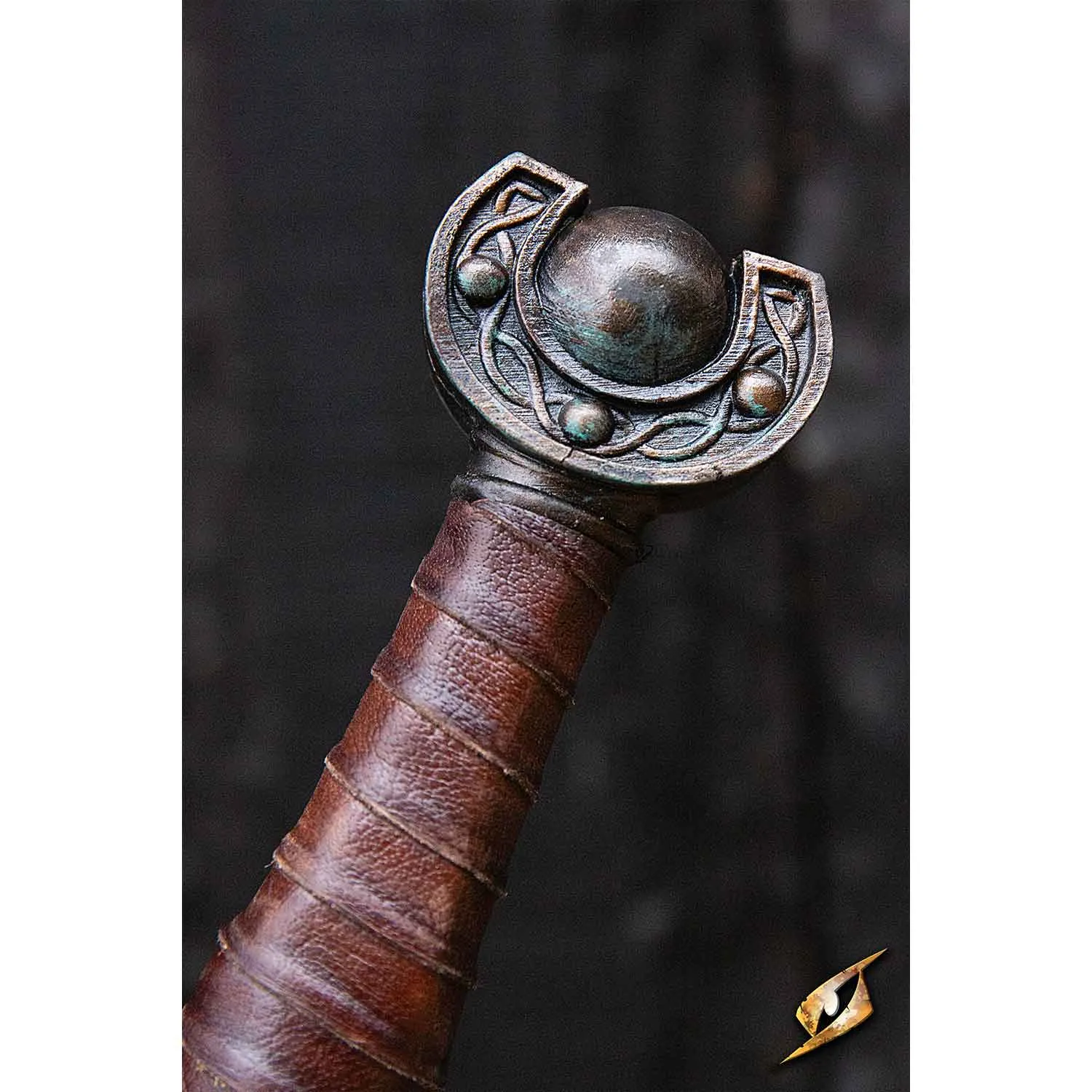 Battleworn Celtic Leaf Sword - 100 cm