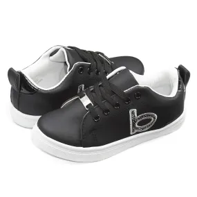 bebe Kids Girls Low Top Lace Up Sneakers With Studs (See More Colors and Sizes)