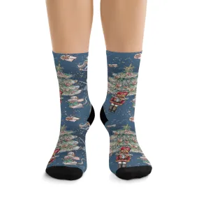 Blue Winter Nutcracker - Socks