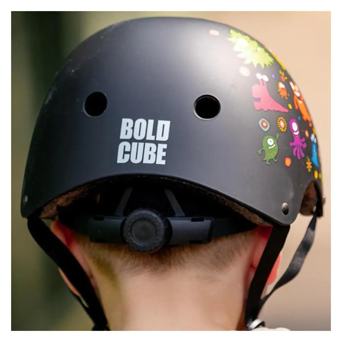 Boldcube Safety Helmet Monster Party Black Small