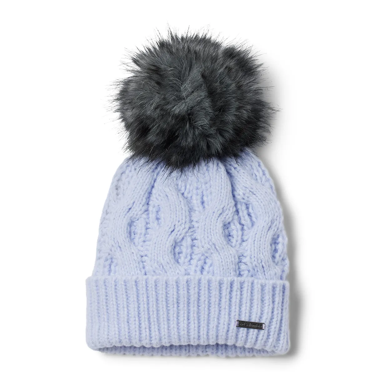 Boundless Days Cable Knit Pom Beanie - Snow Drift