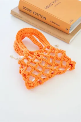 Braided Micro Bag - Orange