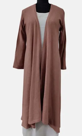 Brown Modest Solid Shrug