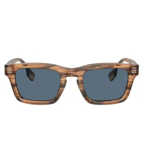 Burberry Men's Blue Square Sunglasses