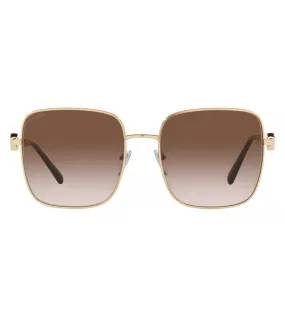 Bvlgari Women's Brown Gradient Square Sunglasses