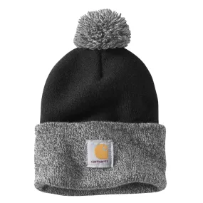 Carhartt 102240 Womens Lookout Knit Pom-Pom Cuffed Beanie Hat