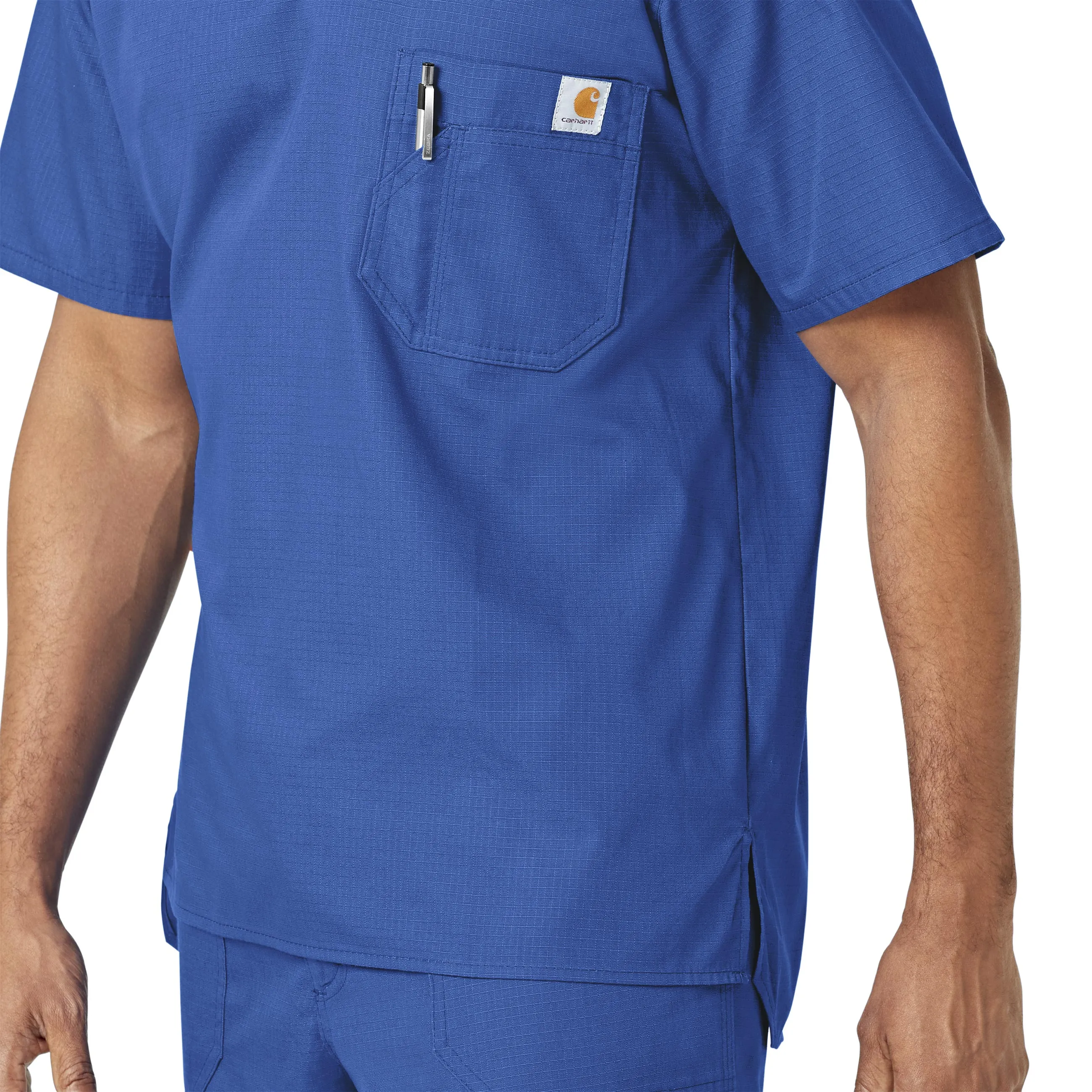 Carhartt Ripstop Men's Utility Scrub Top - Royal