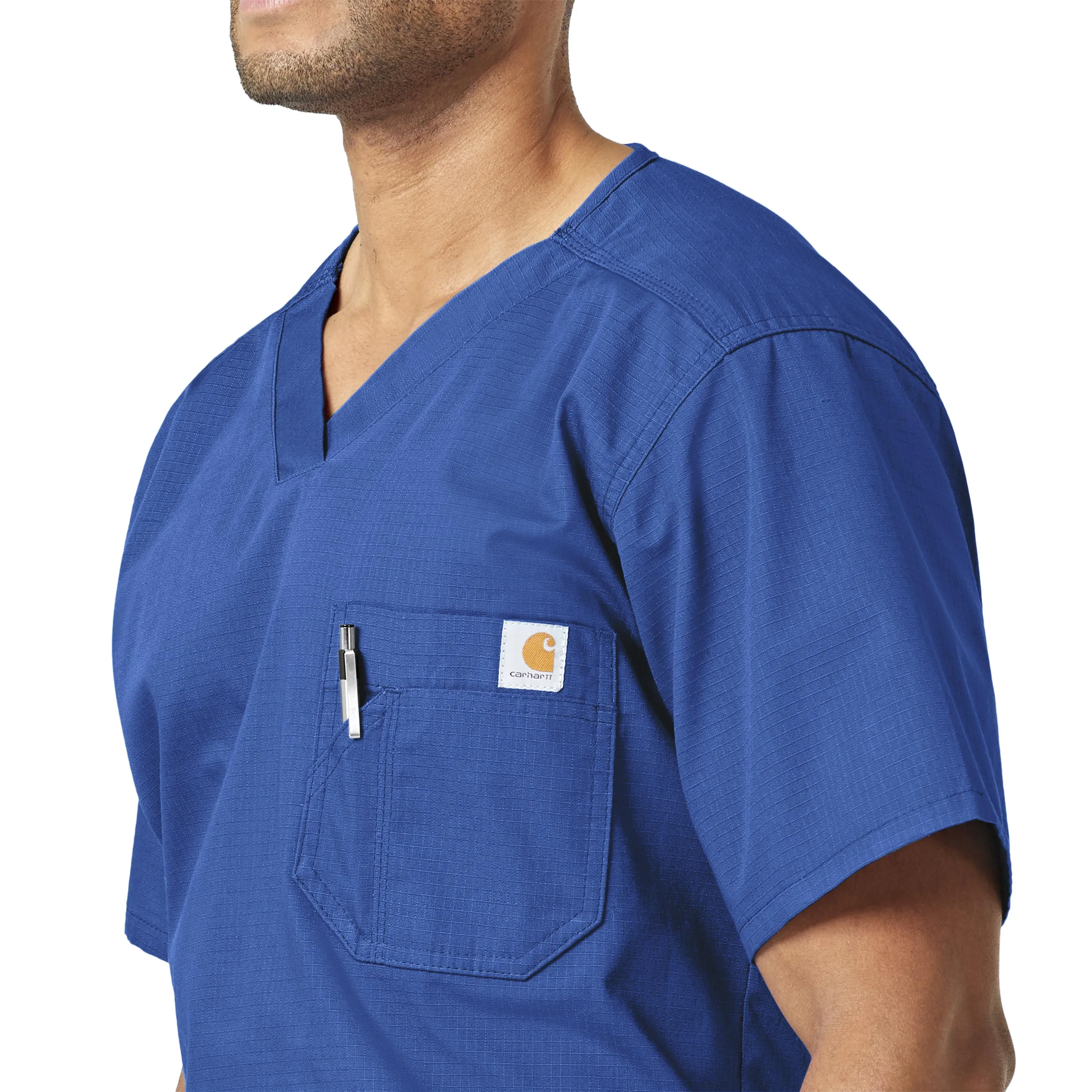 Carhartt Ripstop Men's Utility Scrub Top - Royal