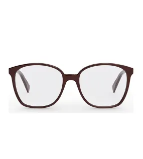 Celine Women Burgundy Square Optical Frame