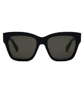 Celine Women Dark Smoke Square Sunglasses