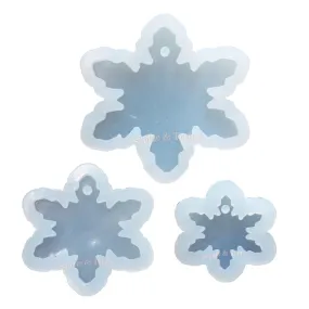 Chunky Snowflake Charm Silicone Mold (3 Size)