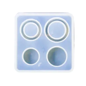 Circle and Flat Ring Clear Silicone Mold