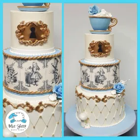 Classic Alice In Wonderland Birthday Cake