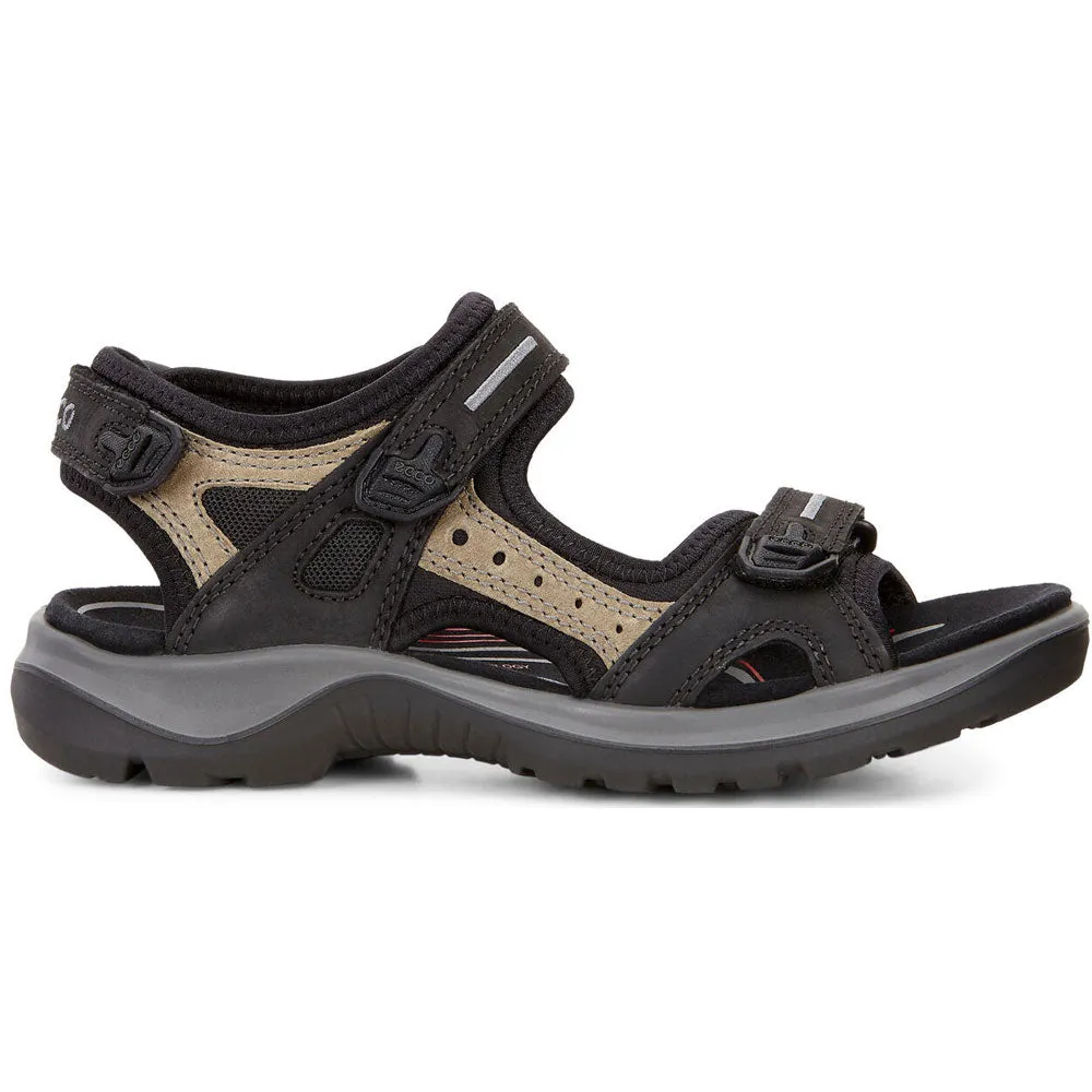 Ecco Yucatan Sandal Black/Mole/Black (Women's)