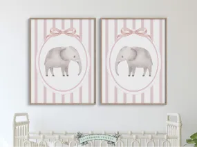 Elephant Nursery Print Set of 2 - 001