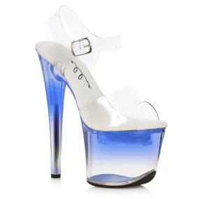 Ellie Shoes Brook 7" Light-Up Stiletto Platform Sandals