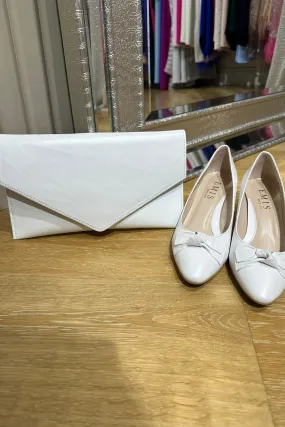 Emis Ivory Bow Low Heel