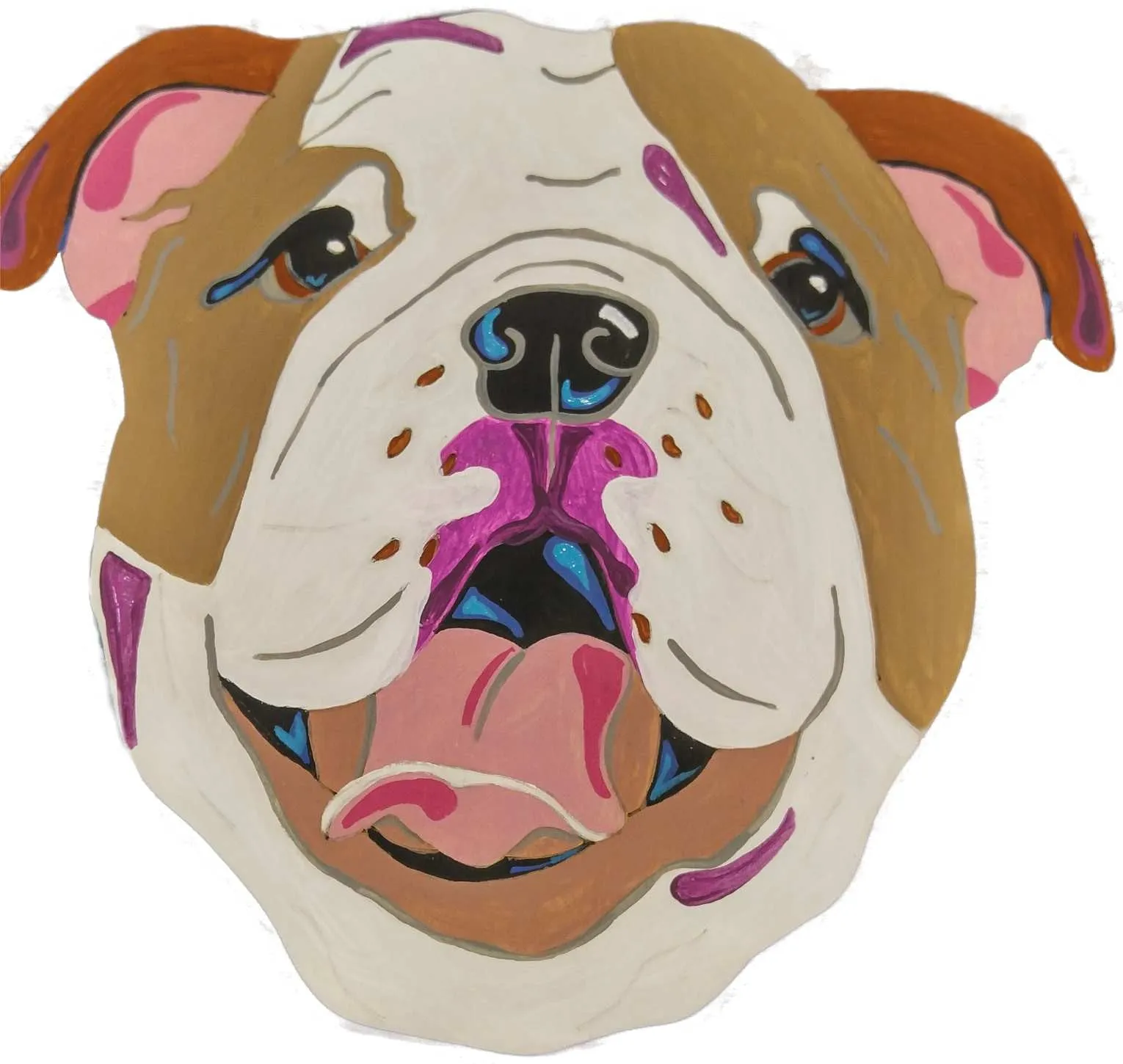 English Bulldog-DIY Pop Art Paint Kit