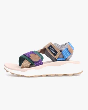 Flower Mountain Nazca 2 Technical Fabric Ripstop Sandals - Violet / Light Brown