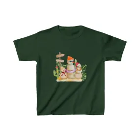 Kids Tee - Merry Christmas Snow Family Boys & Girls