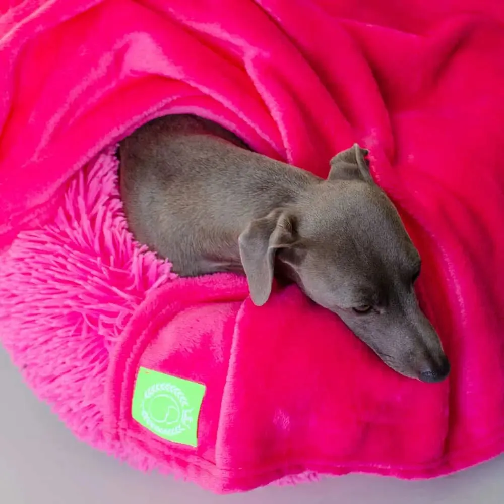 Kuscheldecke für Hunde "Blankie" - neon Farben