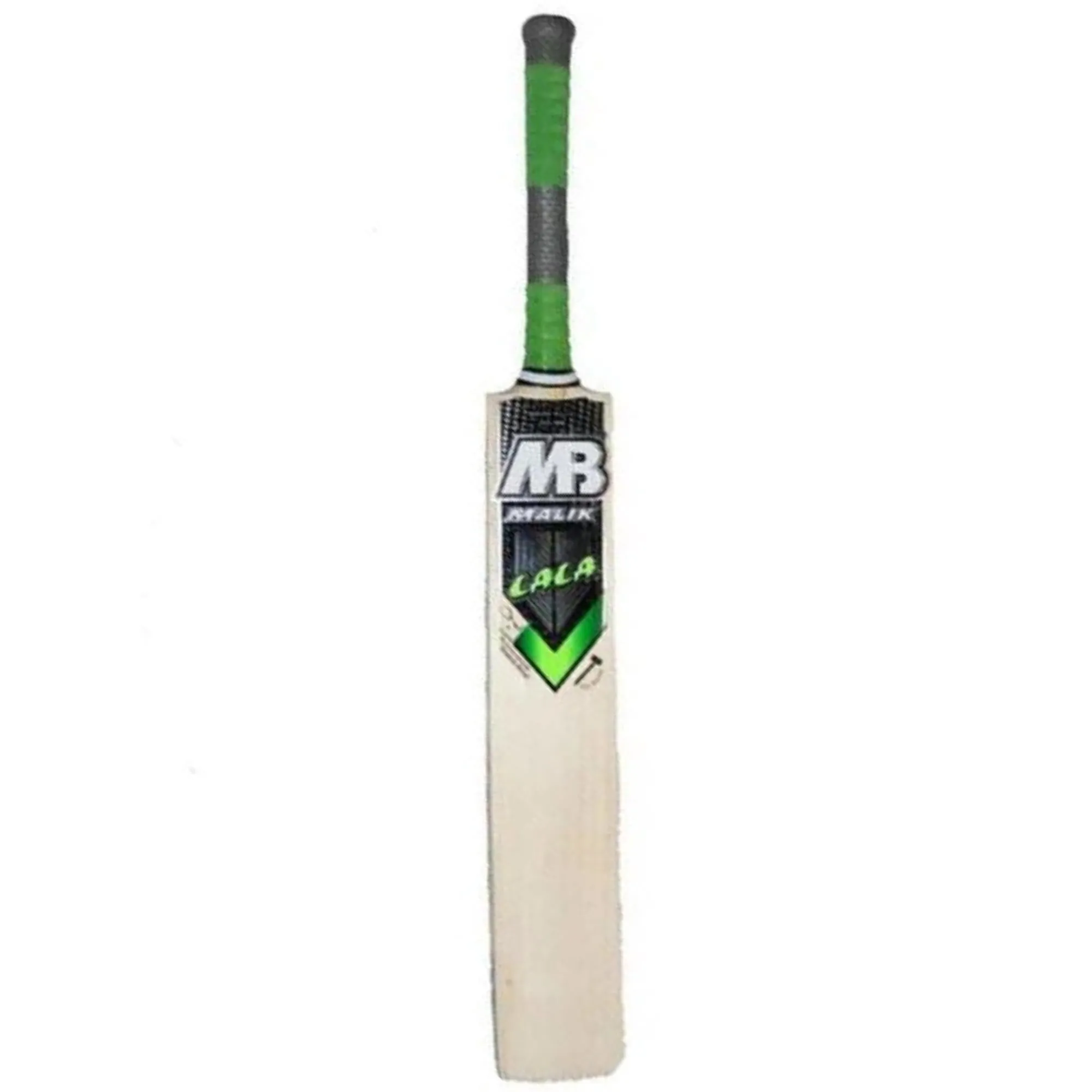 MB Malik & Lala Green Cricket Bat