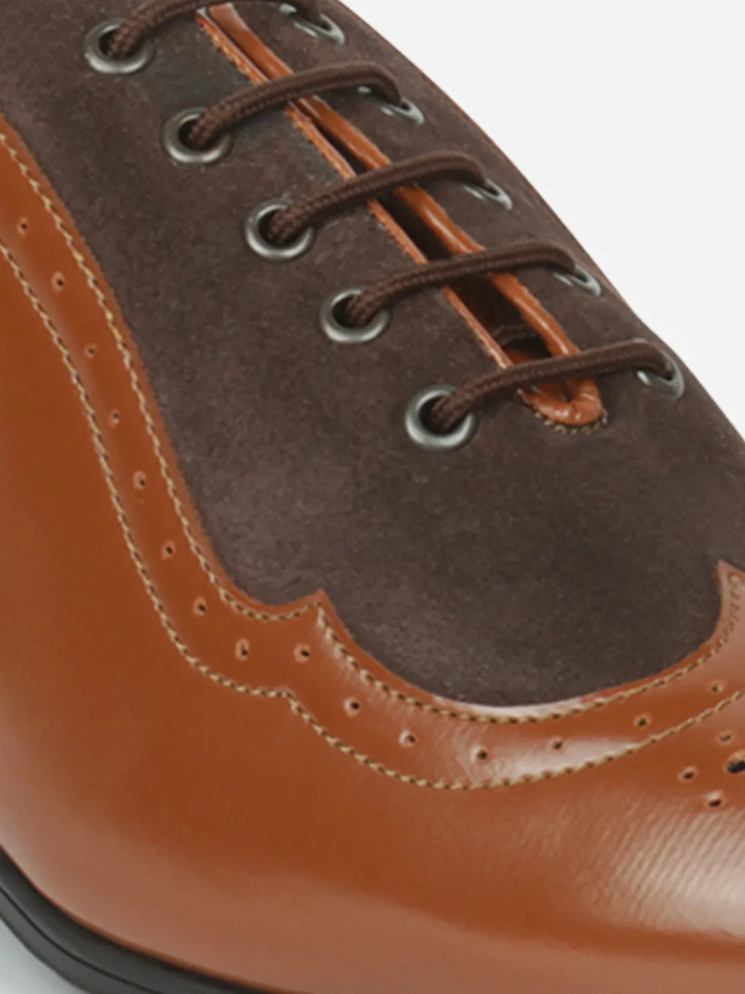 Men's Tan Round Toe Lace up Tan Formal (IX1083)