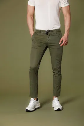 Milano Jogger men's chino jogger in cotton and tencel extra slim