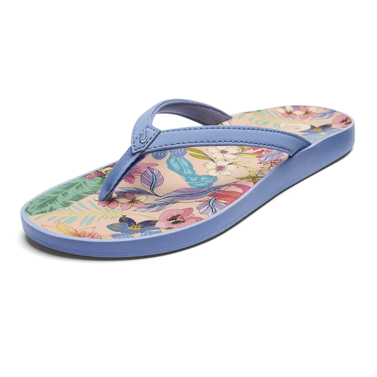 OLUKAI WOMENS PUAWE BLUE FLOWER (50% OFF FINAL SALE)