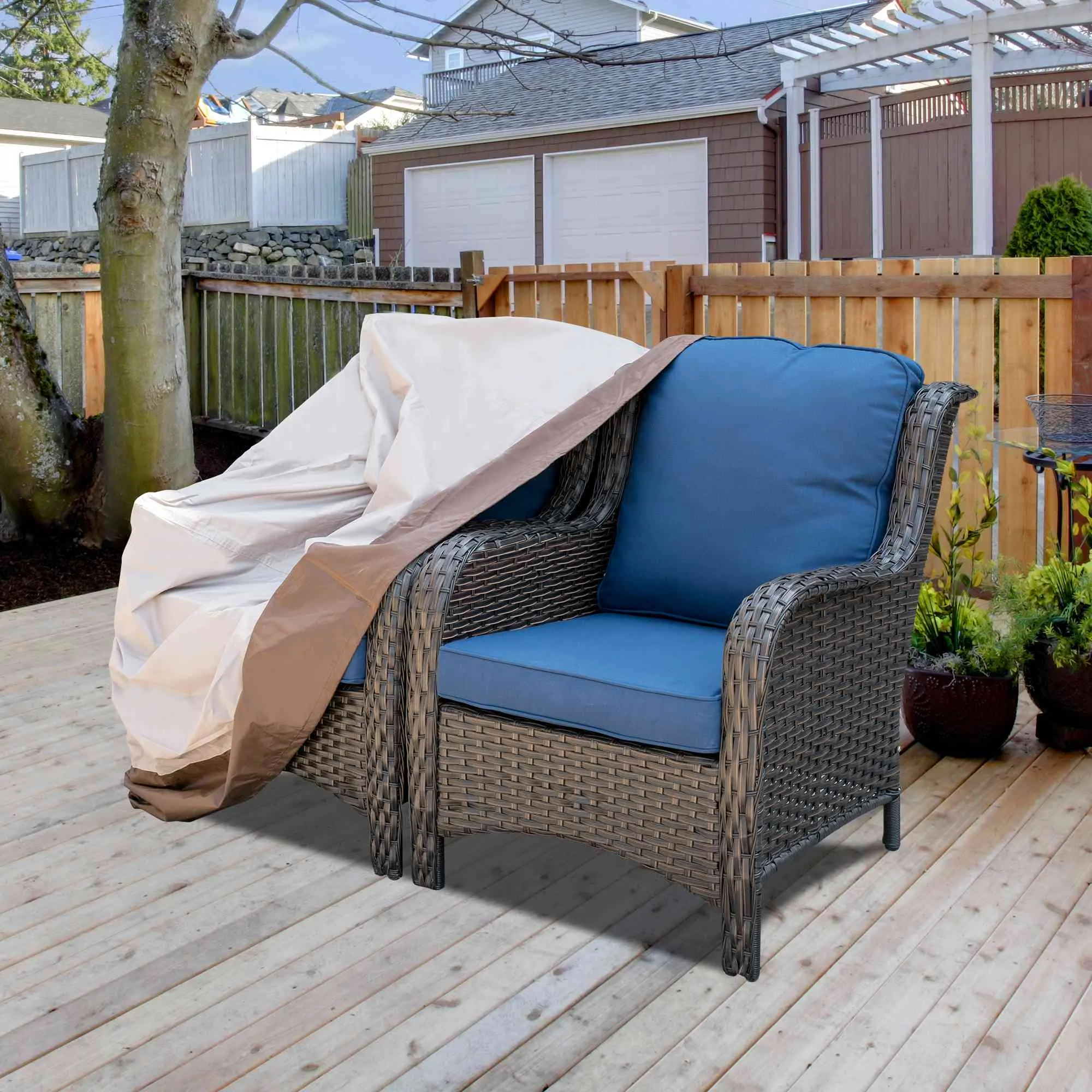 Ovios Outdoor Sofa Cover Waterproof for Kenard Series (Refer to the Dimension in Description)