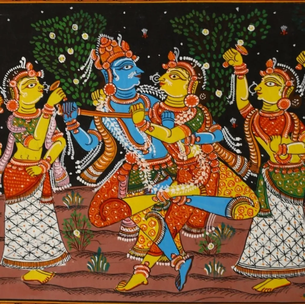 Pattachitra Krishna Leela Painting