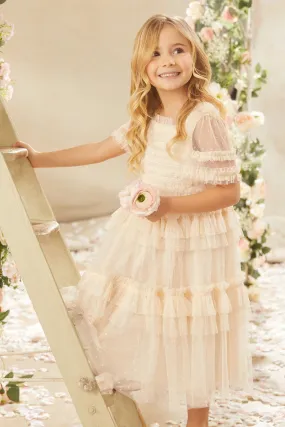 Peaches Smocked Kids Dress