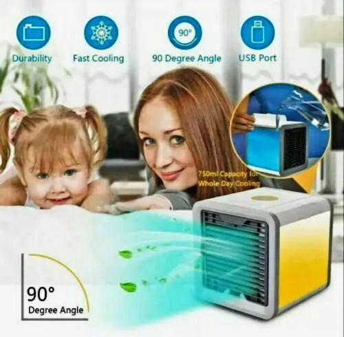 Portable USB Air Conditioner (7 Color LED)