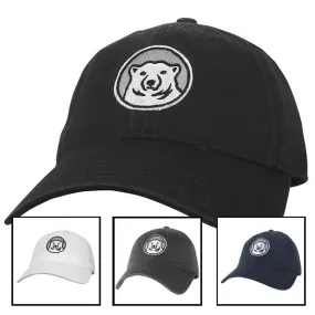 Relaxed Twill Hat with Bear Medallion