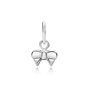 Ribbon Bow Pendant - Sterling Silver